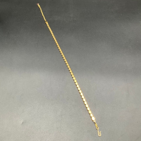 Vintage Trifari Gold Tone Pink and Clear Rhinestone Tennis Necklace Signed 16"