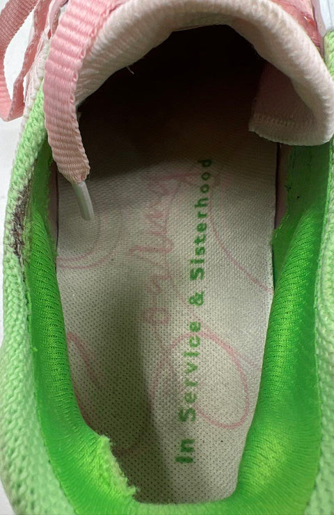 Saysh One AKA Pink Green Women's Running Lifestyle Sneakers Size 9.5