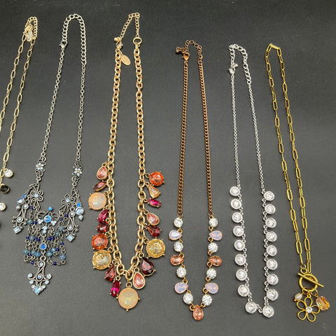 Ann Taylor Loft Fashion Jewelry Lot 7 Contemporary Necklaces Statement Beaded