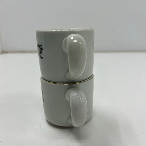 Vintage Dennis The Menace 2 Piece Mini Mug Cup Set Cartoon Comic Strip