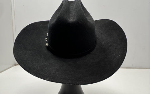 Stetson Men's Black Apache American Buffalo Collection 4X Cowboy Hat Sz 7