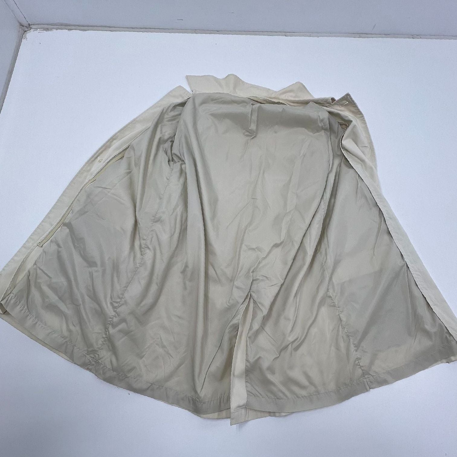 Vintage 70s Brent Cream Durable Press Car Coat Raincoat Jacket Men's Size M