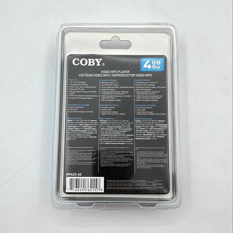 Coby MP620-4G 4GB Video MP3 Player Blue 1.8" LCD FM Radio New Sealed