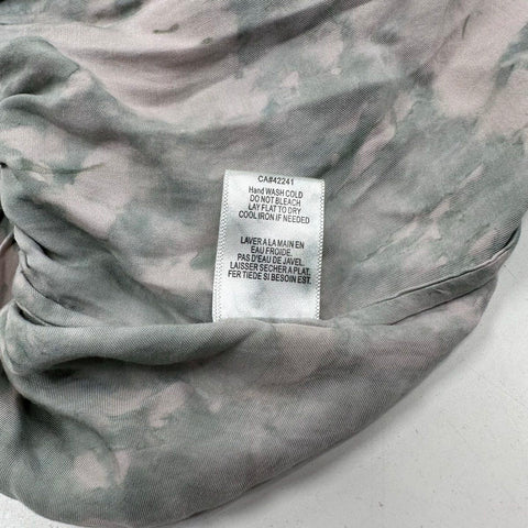 Young Fabulous & Broke Women's Junia Dress Green Gray Tie Dye Tassel Sz S NWT