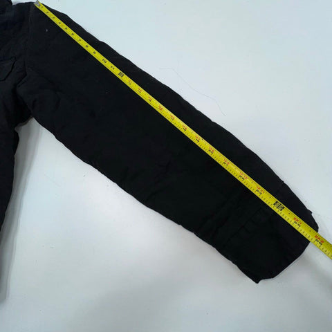 Harley-Davidson Men's Black Quilted Shirt Jacket Snap Front Lined Shacket Size L