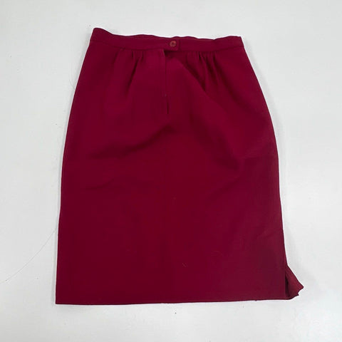 Vintage 80s Pendleton Wool Collarless Blazer Skirt Suit Set USA Petite