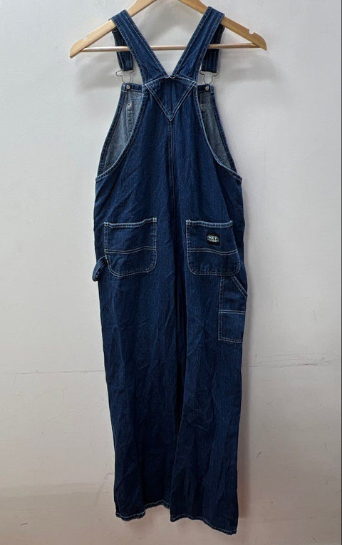 Key Apparel Denim Carpenter Workwear Overalls Dark Wash Hammer Loop Sz 18