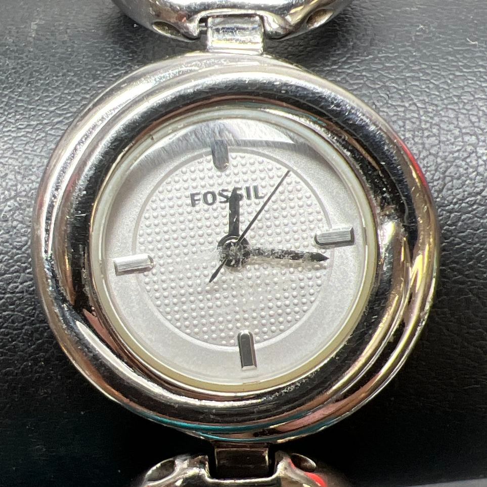 Fossil ES-2580 111102 Silver tone Wristwatch New Battery