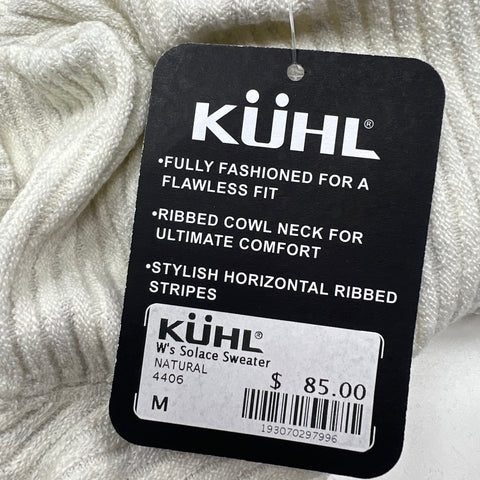 Kuhl Natural Solace Ribbed Cowl Neck Sweater Women's M NWT