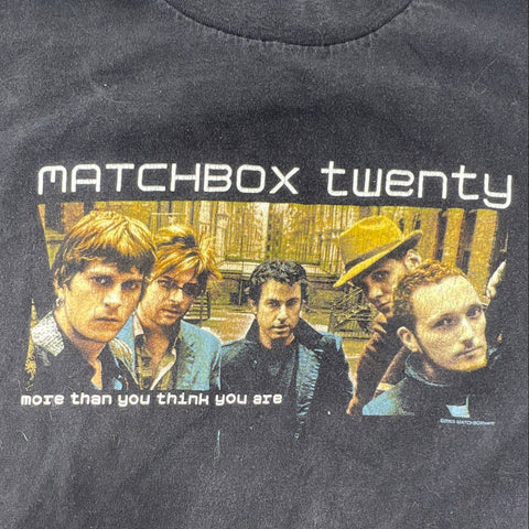Vintage 2003 Matchbox Twenty More Than You Think You Are Tour T-Shirt Y2K Sz L