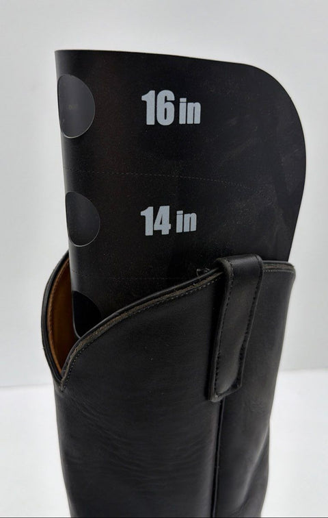 Vintage 90s Code Western Black Leather Roper Boots Men's Size 10D