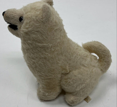 Vintage 1977 R. Dakin Pillow Pets White Plush Dog Samoyed Puppy 13 Inch Tagged