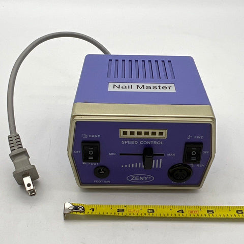 ZENY Nail Master Electric Nail Drill Control Box Purple 18V Power Supply
