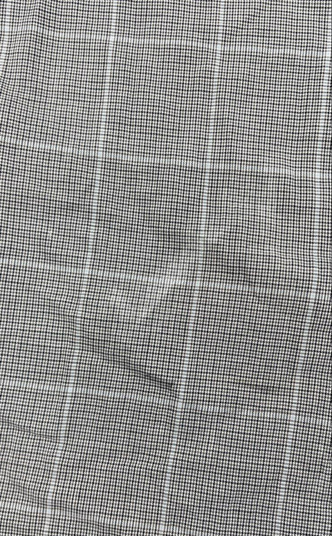 Vintage 90s Burberrys Men's Gray Plaid Houndstooth Cotton Button Up Shirt USA L