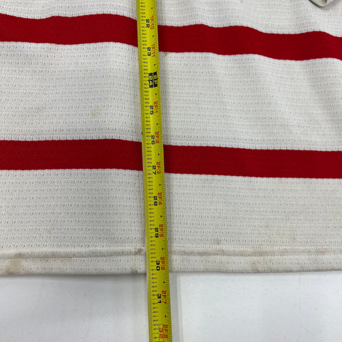 Vintage Y2K Bauer White Red UNO Mavericks Hockey Jersey Men's XXL