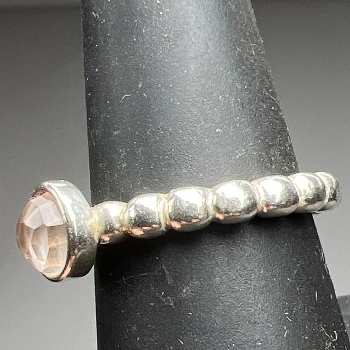 ALE 925 Sterling Silver Gemstone Ring Size 7 4.82g