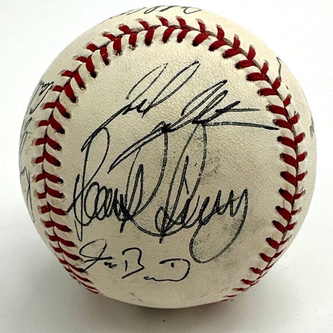 Rawlings Signed Baseball Jeff Conine Jeff Cox Carlos Maldonado Erik Pappas