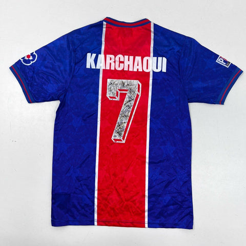 Nike PSG Paris Saint-Germain Opel Jersey Karchaoui 7 Retro 90s Style Sz M