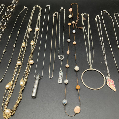 Armani Exchange Mixed Costume Jewelry Lot 15 Necklaces Pendants
