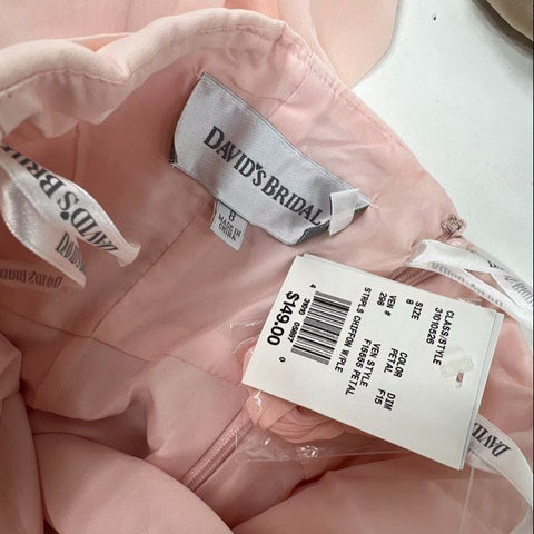 David's Bridal Women's Lot of 2 NWT Formal Gown Bridesmaid Dress Multicolor Sz 8