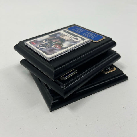 Torry Holt Marc Bulger Joba Chamberlain 3 Sports Card Plaque Lot NFL MLB Rams