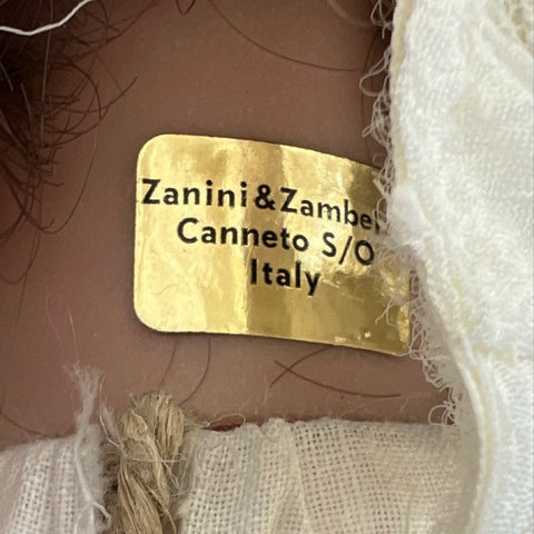 Porcelain Doll Zanini Zambelli Victorian Italian Bisque 19 Inch Lace Dress Hat
