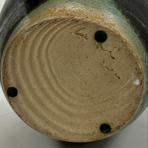 Colleen Riley Ceramic Vase Studio Pottery Handmade Drip Glaze Minnesota Artist