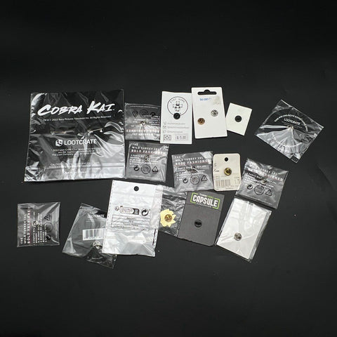 Lootcrate Wild Turkey Cobra Kai Lapel Pin & Button Lot 16 Packs Collector Items