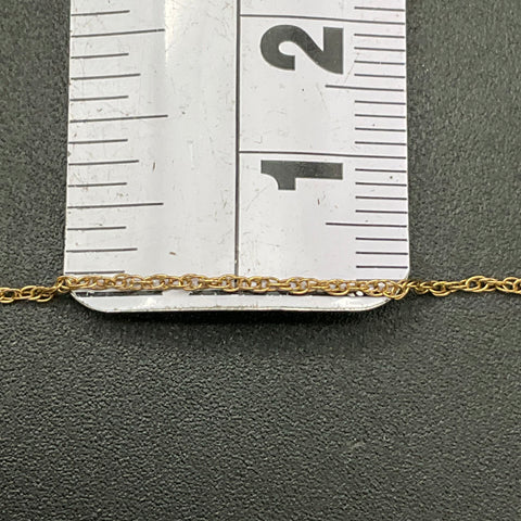 14K Gold Filled Two-Tone Cross Pendant Necklace 18" 1/20 14K GF