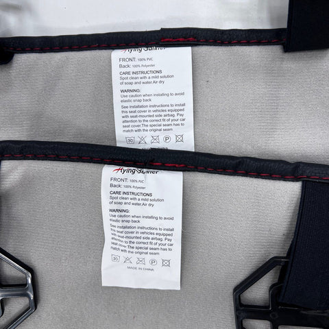 BMW 7-Piece Car Interior Accessory Set Diamond Quilt Black Red Steering Wheel