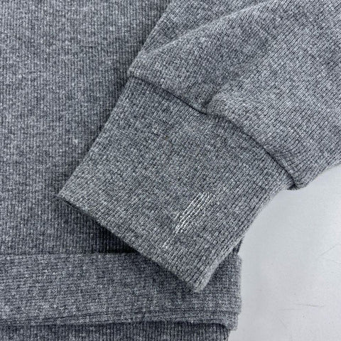 Women's Legoe. Grey Ribbed Knit Maternity Wrap Longline Sweater - Size 1
