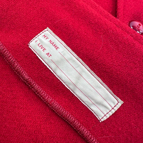Vintage 60s Boy Scouts of America Red Wool Jac-Shirt Official Jacket Sz 16-18