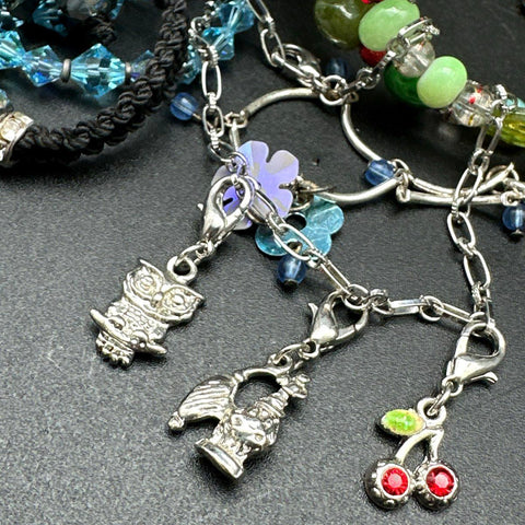 Vintage to Modern Costume Jewelry Lot 45+ Bracelets Bangles Beaded Boho Charms