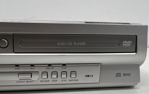 Magnavox MSD804 VCR DVD Player Combo 4-Head VHS Silver Vintage As-Is