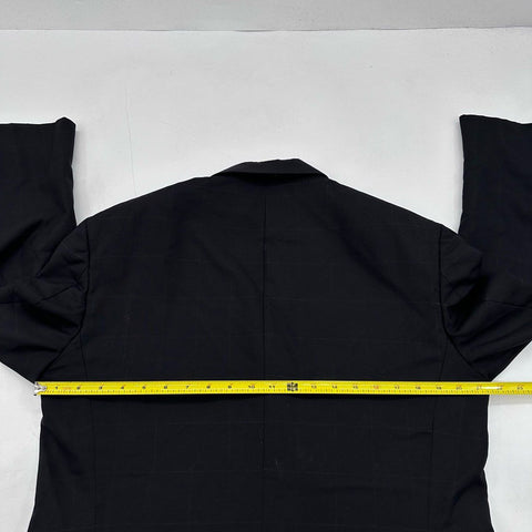 Oscar De La Renta Men's Double Breasted Windowpane Blazer Jacket Sz 40R