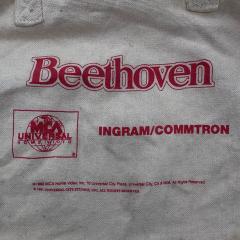Vintage 1992 Beethoven Movie Promo Canvas Duffel Bag MCA Universal 7x6x3