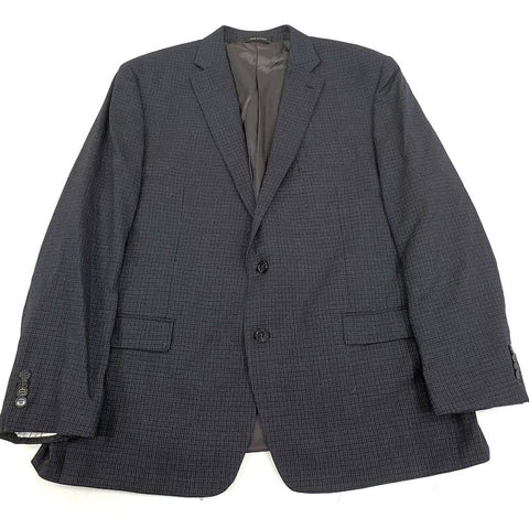 Lauren Ralph Lauren Gray Blue Houndstooth Wool Sport Coat Blazer Men's 48R