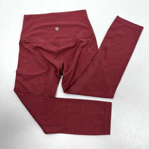 Lululemon Women's Align HR Crop 21" Leggings Burnt Rock Red Sz 4 NWT