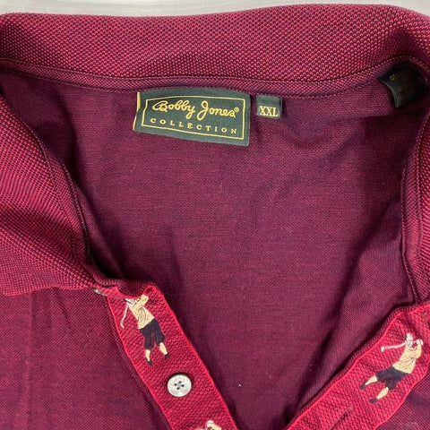Lot of 3 Vintage Bobby Jones Di Fini Mark Scot Golf Polo Shirts Men's XL XXL