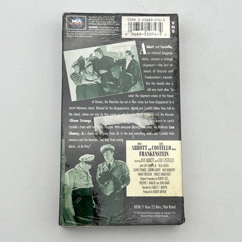 Vintage 1991 Abbott & Costello Meet Frankenstein VHS Factory Sealed MCA
