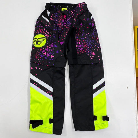Lot of 2 Fly Racing Thor Youth Womens Motocross Pants Multicolor MX Moto Sz 26