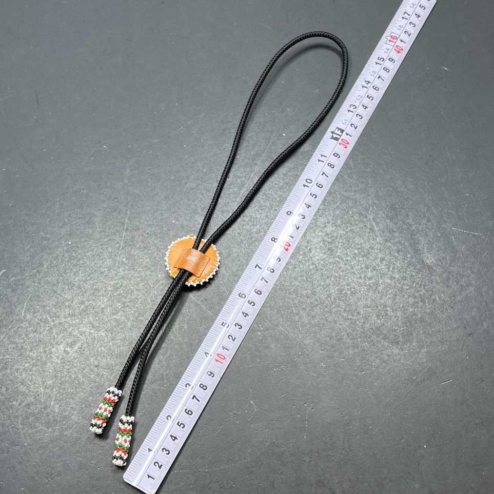 Seed Bead Bird Bolo Tie