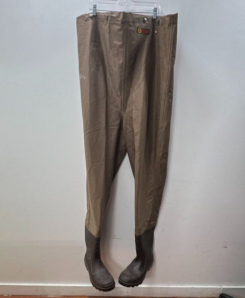 LaCrosse Duralite Waterproof Chest Waders Rubber Fishing Boots Brown