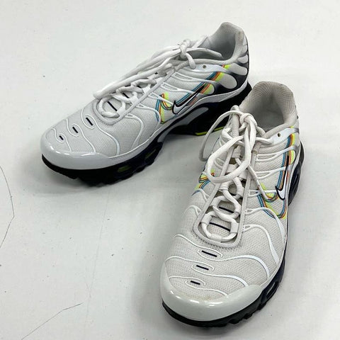 Nike Air Max Plus 3D Swoosh White Multi-Color Running Shoes Size 5.5Y