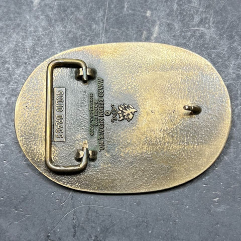 Award Design Medals, Inc. Brass B Horses Belt Buckle