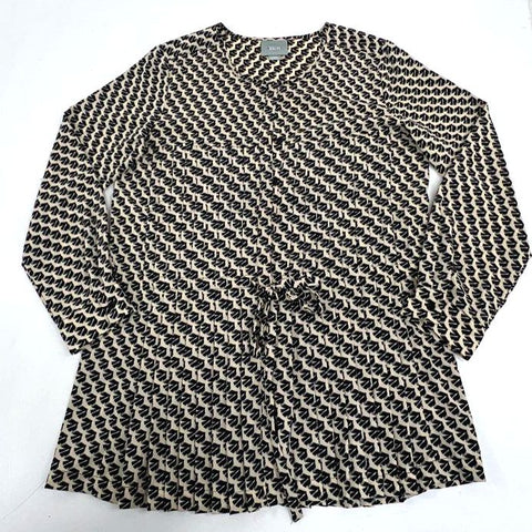 Free People Maeve Womens Top Blouse Lot Boho Embroidered Bird Print Sz M L