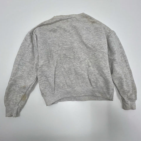 Vintage 90s MVP Yale University Crewneck Sweatshirt Gray Made in USA Size S