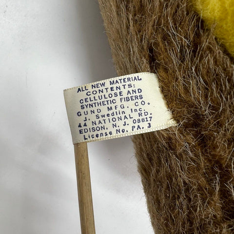 Vintage Gund Koala Bear Plush Stuffed Animal Toy Brown Yellow 12 Inch