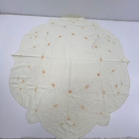 Vintage Lot Hand Embroidered Textiles Linens Tablecloths Runner Cross Stitch