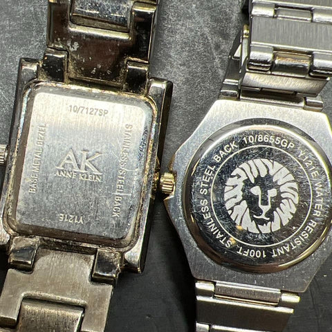 Anne Klein Metal Band Analog Watch Lot Untested